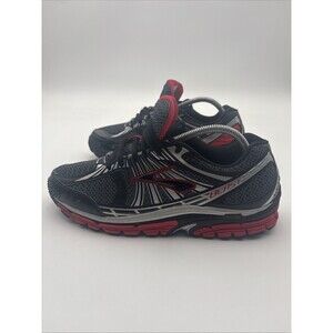Brooks Beast Mogo Athletic Shoes Men's Size 9.5 Silver Red Black 1101221D606